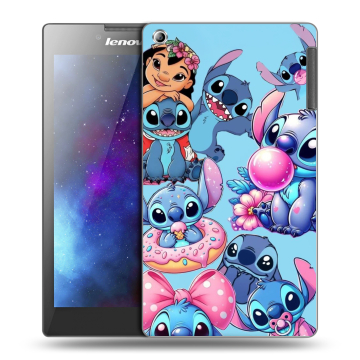 Силиконовый чехол на Lenovo Tab 2 A7-30 с принтом Лило и Стич Силиконовый чехол на Lenovo Tab 2 A7-30 с принтом Лило и Стич
