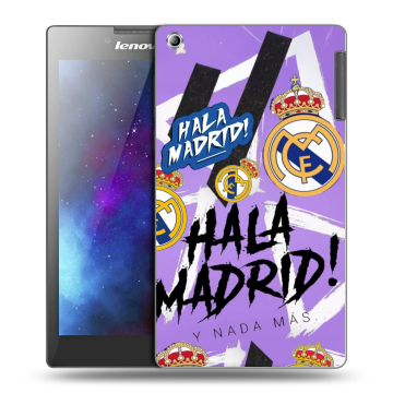 Силиконовый чехол на Lenovo Tab 2 A7-30 с принтом Real Madrid Реал Мадрид