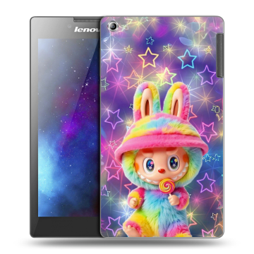 Силиконовый чехол на Lenovo Tab 2 A7-30 с принтом Labubu Лабубу