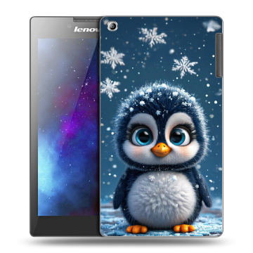 Силиконовый чехол на Lenovo Tab 2 A7-30 с принтом Новый год