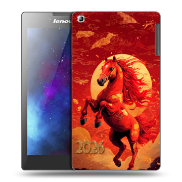 Силиконовый чехол на Lenovo Tab 2 A7-30 с принтом Новый год