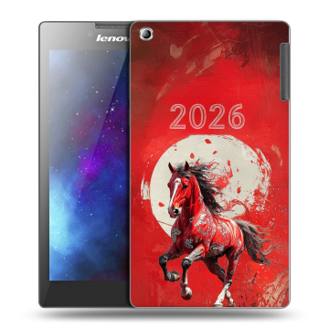 Силиконовый чехол на Lenovo Tab 2 A7-30 с принтом Новый год