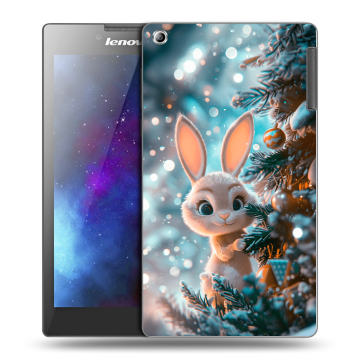 Силиконовый чехол на Lenovo Tab 2 A7-30 с принтом Новый год