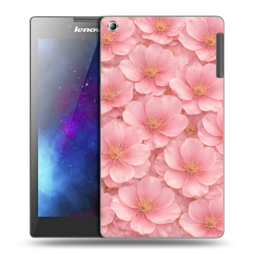 Силиконовый чехол на Lenovo Tab 2 A7-30 с принтом женский