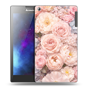 Силиконовый чехол на Lenovo Tab 2 A7-30 с принтом женский
