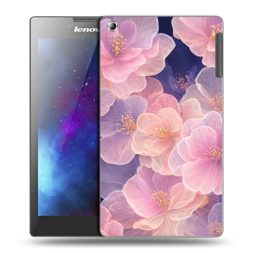 Силиконовый чехол на Lenovo Tab 2 A7-30 с принтом женский