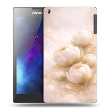 Силиконовый чехол на Lenovo Tab 2 A7-30 с принтом женский