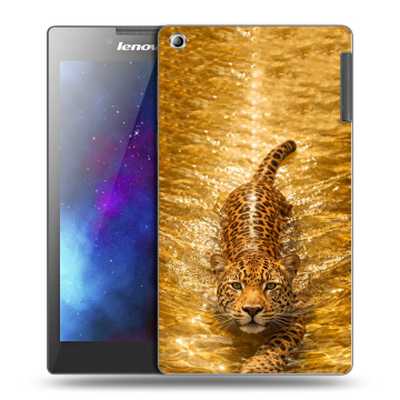 Силиконовый чехол на Lenovo Tab 2 A7-30 с принтом женский