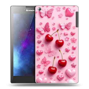 Силиконовый чехол на Lenovo Tab 2 A7-30 с принтом для девочек