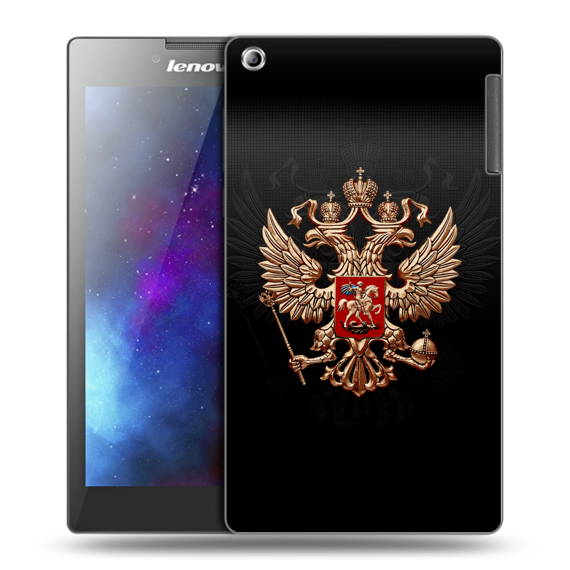 Силиконовый чехол на Lenovo Tab 2 A7-30 с принтом Герб России Силиконовый чехол на Lenovo Tab 2 A7-30 с принтом Герб России
