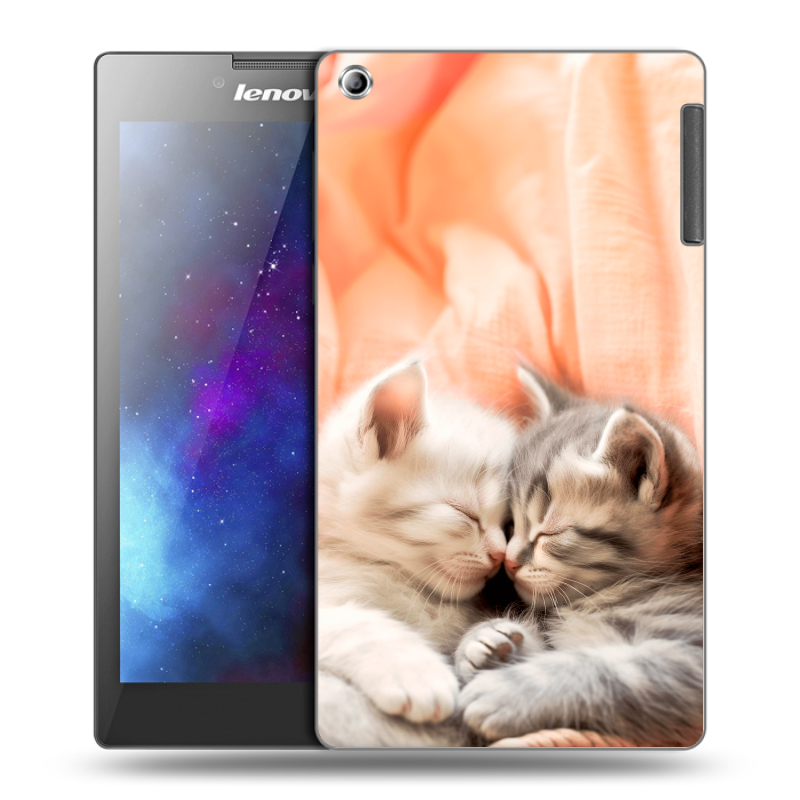 Силиконовый чехол на Lenovo Tab 2 A7-30 с принтом Котята Силиконовый чехол на Lenovo Tab 2 A7-30 с принтом Котята
