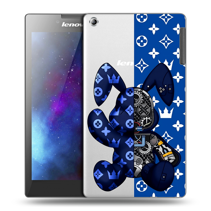 Силиконовый чехол на Lenovo Tab 2 A7-30 с принтом Луи робот Силиконовый чехол на Lenovo Tab 2 A7-30 с принтом Луи робот