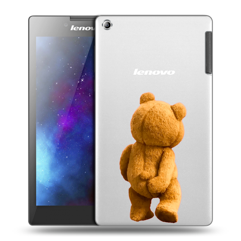 Силиконовый чехол на Lenovo Tab 2 A7-30 с принтом Медведь Силиконовый чехол на Lenovo Tab 2 A7-30 с принтом Медведь