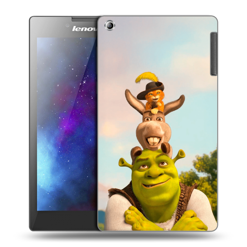 Силиконовый чехол на Lenovo Tab 2 A7-30 с принтом Шрек Shrek Силиконовый чехол на Lenovo Tab 2 A7-30 с принтом Шрек Shrek