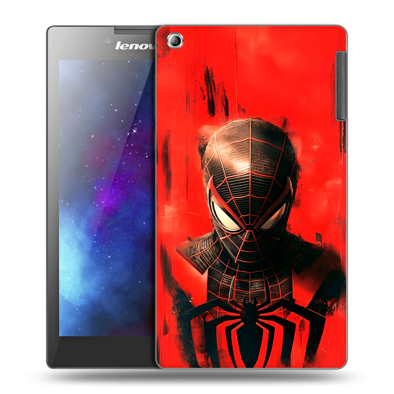 Силиконовый чехол на Lenovo Tab 2 A7-30 с принтом человек паук spiderman Силиконовый чехол на Lenovo Tab 2 A7-30 с принтом человек паук spiderman