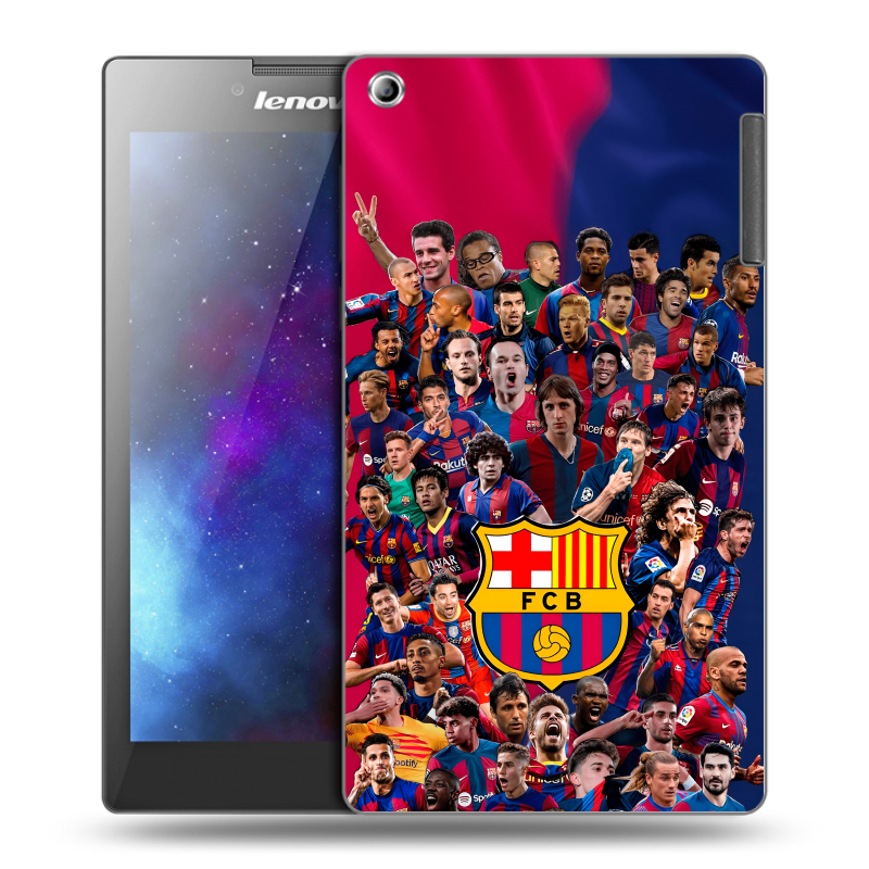 Силиконовый чехол на Lenovo Tab 2 A7-30 с принтом Барселона Barcelona Силиконовый чехол на Lenovo Tab 2 A7-30 с принтом Барселона Barcelona