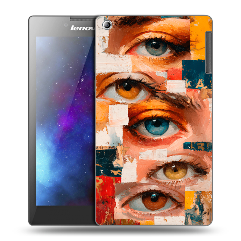 Силиконовый чехол на Lenovo Tab 2 A7-30 с принтом Модный принт Силиконовый чехол на Lenovo Tab 2 A7-30 с принтом Модный принт