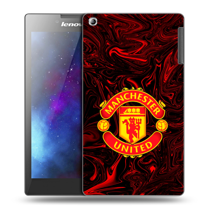 Силиконовый чехол на Lenovo Tab 2 A7-30 с принтом Manchester United Силиконовый чехол на Lenovo Tab 2 A7-30 с принтом Manchester United