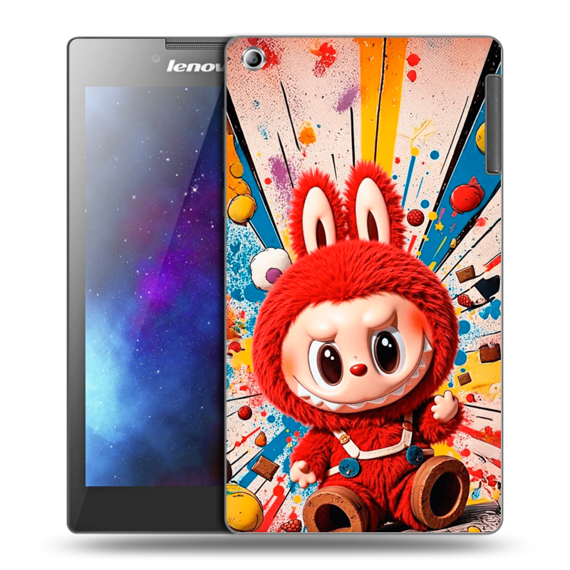 Силиконовый чехол на Lenovo Tab 2 A7-30 с принтом Labubu Лабубу Силиконовый чехол на Lenovo Tab 2 A7-30 с принтом Labubu Лабубу