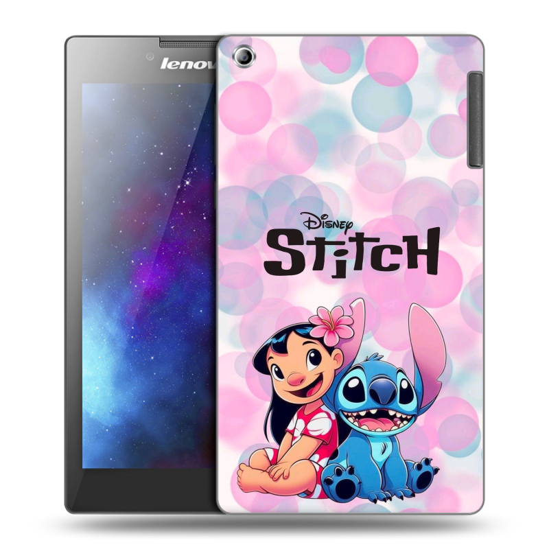 Силиконовый чехол на Lenovo Tab 2 A7-30 с принтом Лило и Стич Силиконовый чехол на Lenovo Tab 2 A7-30 с принтом Лило и Стич