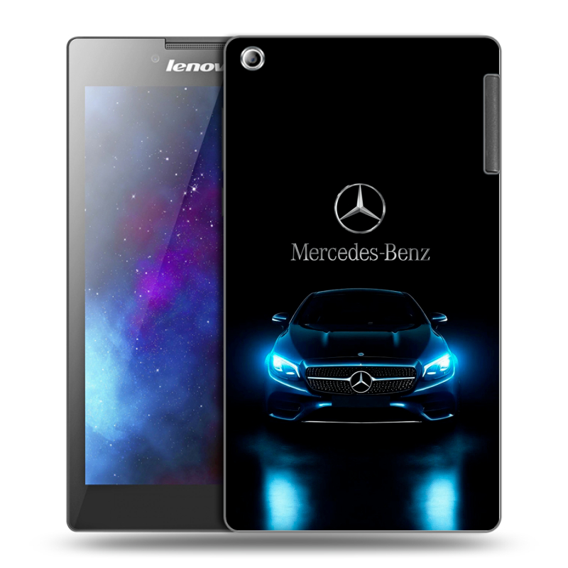 Силиконовый чехол на Lenovo Tab 2 A7-30 с принтом Mercedes Мерседес Силиконовый чехол на Lenovo Tab 2 A7-30 с принтом Mercedes Мерседес