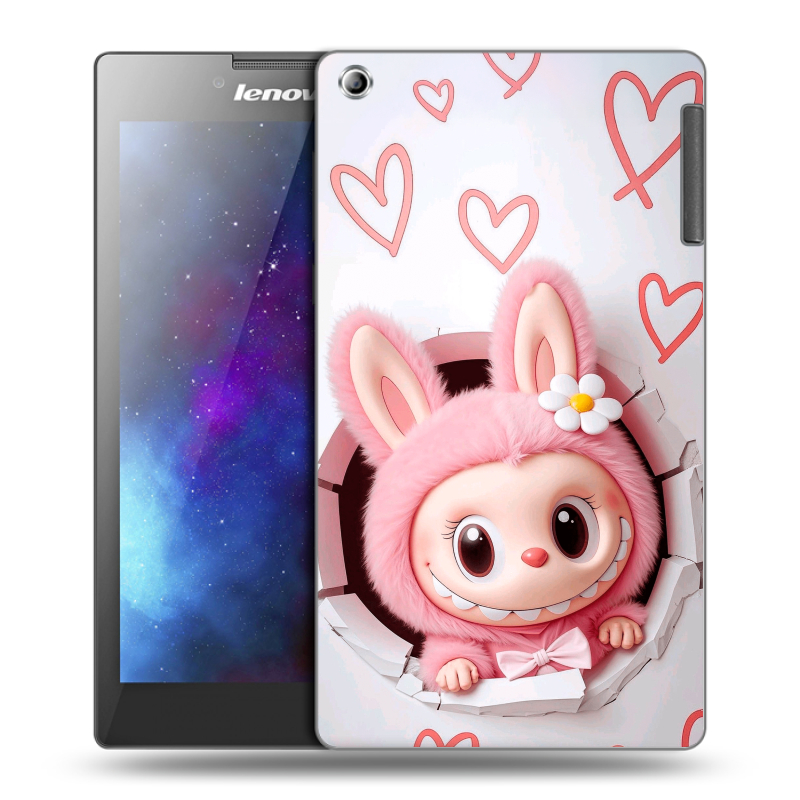 Силиконовый чехол на Lenovo Tab 2 A7-30 с принтом Labubu Лабубу Силиконовый чехол на Lenovo Tab 2 A7-30 с принтом Labubu Лабубу