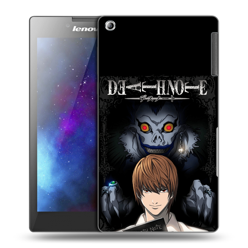 Силиконовый чехол на Lenovo Tab 2 A7-30 с принтом Death note Тетрадь смерти Силиконовый чехол на Lenovo Tab 2 A7-30 с принтом Death note Тетрадь смерти