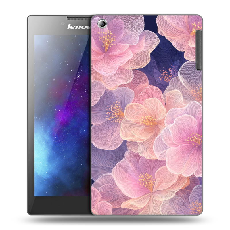 Силиконовый чехол на Lenovo Tab 2 A7-30 с принтом женский Силиконовый чехол на Lenovo Tab 2 A7-30 с принтом женский
