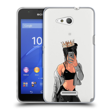 Силиконовый чехол на Sony Xperia E4g с принтом Женские принты Силиконовый чехол на Sony Xperia E4g с принтом Женские принты