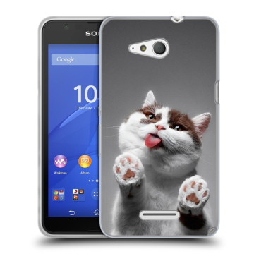 Силиконовый чехол на Sony Xperia E4g с принтом Коты Силиконовый чехол на Sony Xperia E4g с принтом Коты