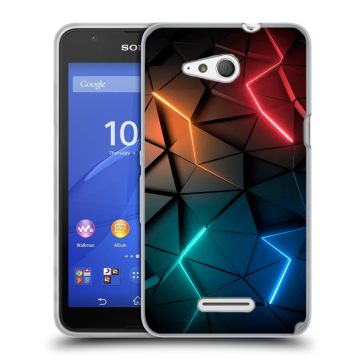 Силиконовый чехол на Sony Xperia E4g с принтом Абстракция неон Силиконовый чехол на Sony Xperia E4g с принтом Абстракция неон