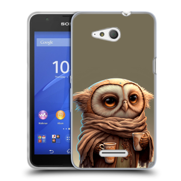 Силиконовый чехол на Sony Xperia E4g с принтом Сова Силиконовый чехол на Sony Xperia E4g с принтом Сова