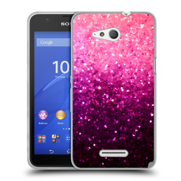 Силиконовый чехол на Sony Xperia E4g с принтом Блестки Силиконовый чехол на Sony Xperia E4g с принтом Блестки