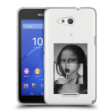 Силиконовый чехол на Sony Xperia E4g с принтом Мона Лиза Силиконовый чехол на Sony Xperia E4g с принтом Мона Лиза