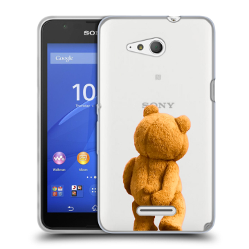 Силиконовый чехол на Sony Xperia E4g с принтом Медведь Силиконовый чехол на Sony Xperia E4g с принтом Медведь