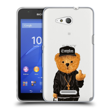 Силиконовый чехол на Sony Xperia E4g с принтом Плюшевый медведь Силиконовый чехол на Sony Xperia E4g с принтом Плюшевый медведь