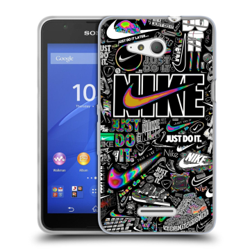Силиконовый чехол на Sony Xperia E4g с принтом Найк Силиконовый чехол на Sony Xperia E4g с принтом Найк