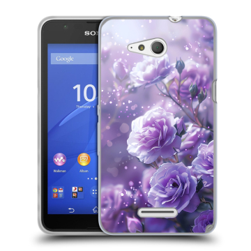 Силиконовый чехол на Sony Xperia E4g с принтом Розы цветы Силиконовый чехол на Sony Xperia E4g с принтом Розы цветы