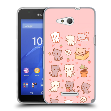 Силиконовый чехол на Sony Xperia E4g с принтом Hello Kitty Хелоу Кити Силиконовый чехол на Sony Xperia E4g с принтом Hello Kitty Хелоу Кити