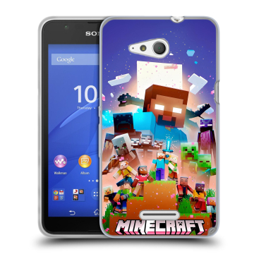 Силиконовый чехол на Sony Xperia E4g с принтом Майнкрафт Minecraft Силиконовый чехол на Sony Xperia E4g с принтом Майнкрафт Minecraft