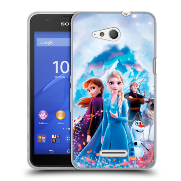 Силиконовый чехол на Sony Xperia E4g с принтом Холодное сердце Frozen Силиконовый чехол на Sony Xperia E4g с принтом Холодное сердце Frozen