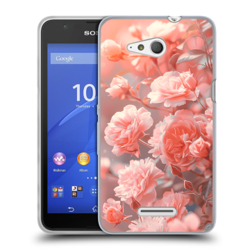 Силиконовый чехол на Sony Xperia E4g с принтом Розы цветы Силиконовый чехол на Sony Xperia E4g с принтом Розы цветы