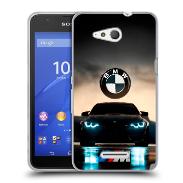 Силиконовый чехол на Sony Xperia E4g с принтом БМВ BMW Силиконовый чехол на Sony Xperia E4g с принтом БМВ BMW