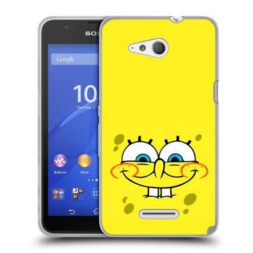 Силиконовый чехол на Sony Xperia E4g с принтом спанчбоб спанч боб Силиконовый чехол на Sony Xperia E4g с принтом спанчбоб спанч боб
