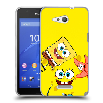 Силиконовый чехол на Sony Xperia E4g с принтом Спанч боб Спанчбоб Силиконовый чехол на Sony Xperia E4g с принтом Спанч боб Спанчбоб