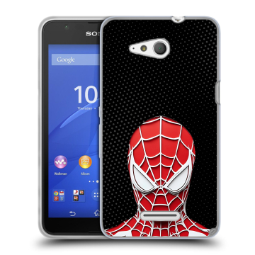 Силиконовый чехол на Sony Xperia E4g с принтом человек паук spiderman Силиконовый чехол на Sony Xperia E4g с принтом человек паук spiderman