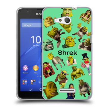 Силиконовый чехол на Sony Xperia E4g с принтом Шрек Shrek