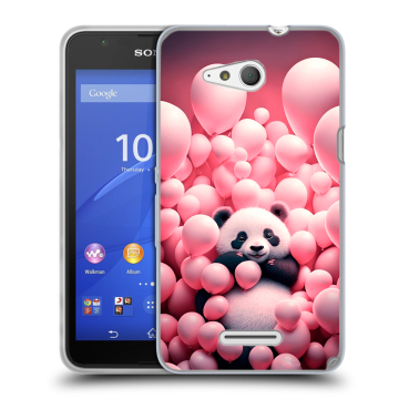 Силиконовый чехол на Sony Xperia E4g с принтом Панда Силиконовый чехол на Sony Xperia E4g с принтом Панда
