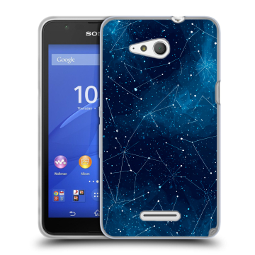 Силиконовый чехол на Sony Xperia E4g с принтом Космос звезды
