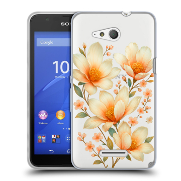 Силиконовый чехол на Sony Xperia E4g с принтом Цветы